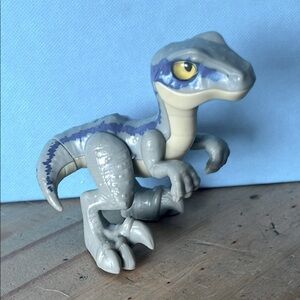 IMAGINEX VELOCIRAPTOR Blue and Gray Jurassic Park 3” Action Figure